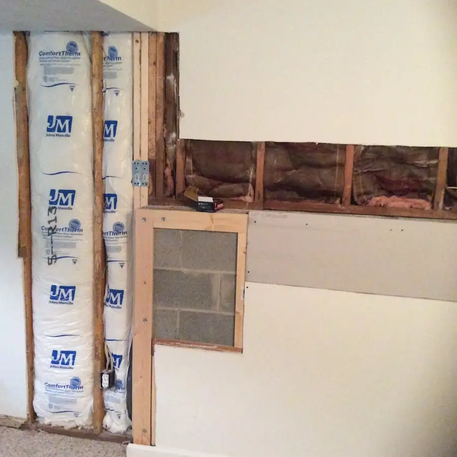 Wall insulation replacement during Contents Cleaning & Restoration in Tecumseh